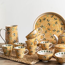 Lot de 4 tasses peony 36 cl