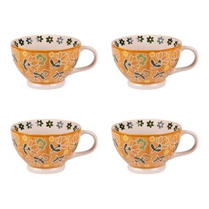 Lot de 4 tasses peony 36 cl