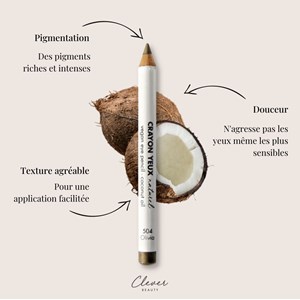 Crayon yeux naturel - #504 vert doré