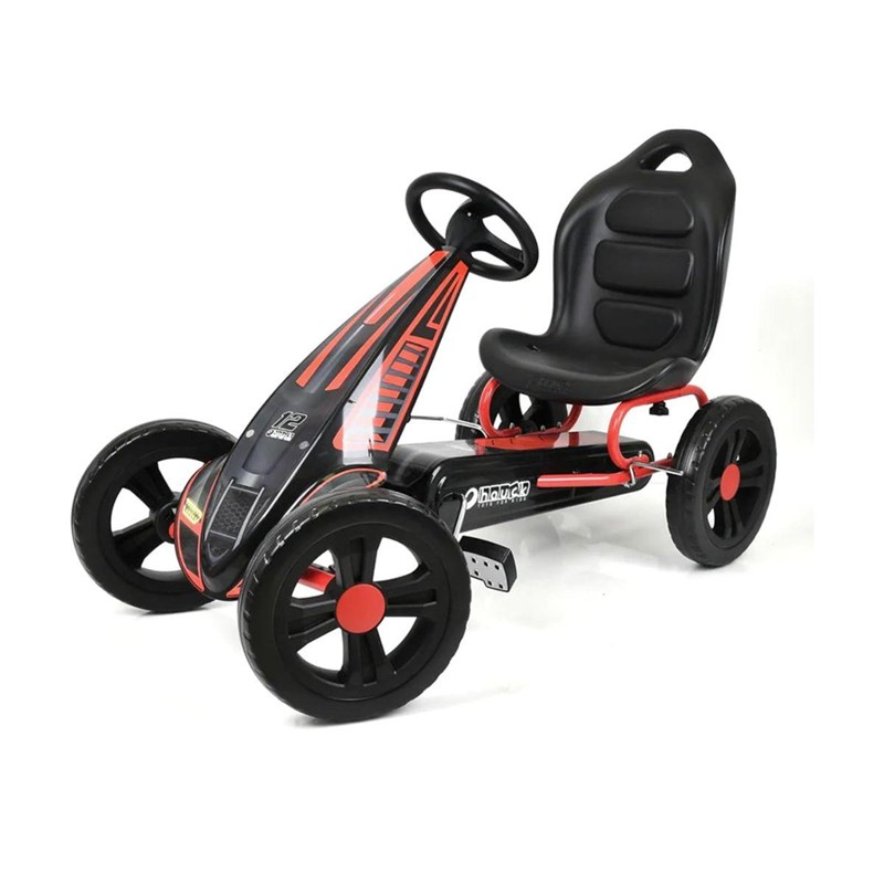 Kart à pédales cyclone rouge