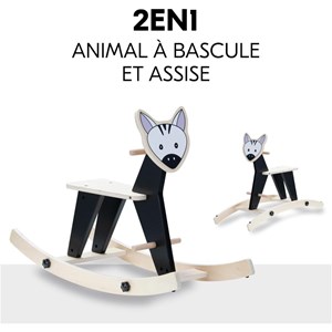 Animal à bascule rock n swing zebre