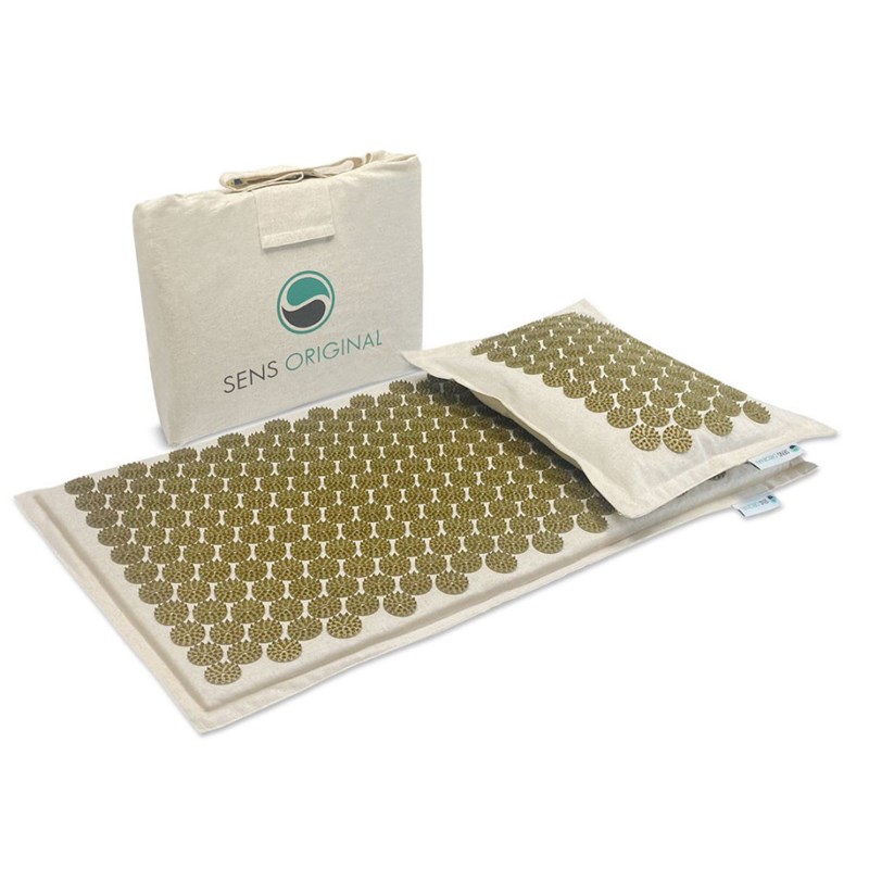 Tapis acupression naturel easy + coussin