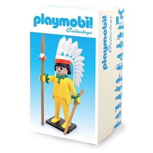 Figurine plastoy jaune