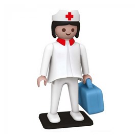 Figurine plastoy bleu