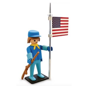 Figurine plastoy bleu