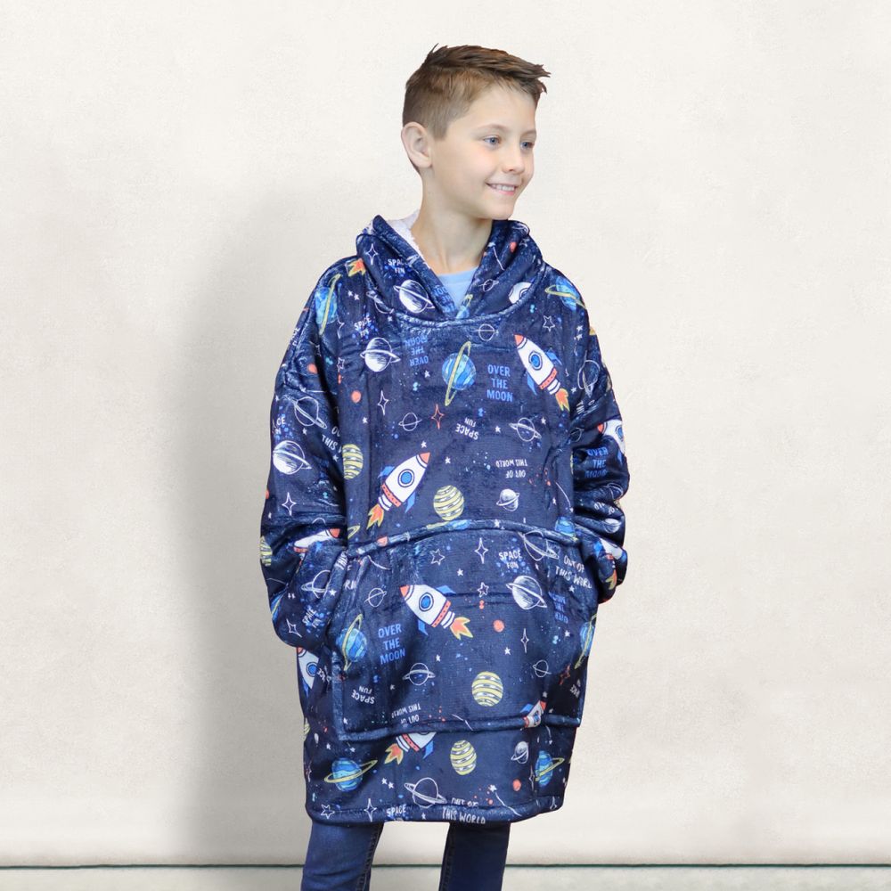 Sweat à capuche plaid enfant