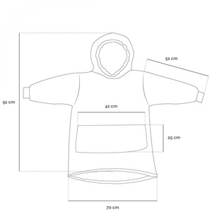 Sweat à capuche plaid - enfant