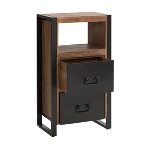 Meuble de rangement en bois d'acacia