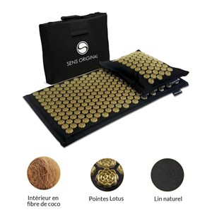Tapis acupression naturel medium large -