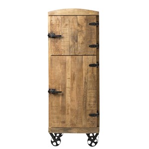 Buffet style frigo bois métal