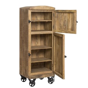 Buffet style frigo bois métal