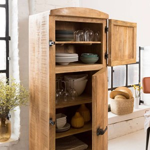 Buffet style frigo bois métal