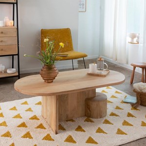 Table basse en bois de manguier
