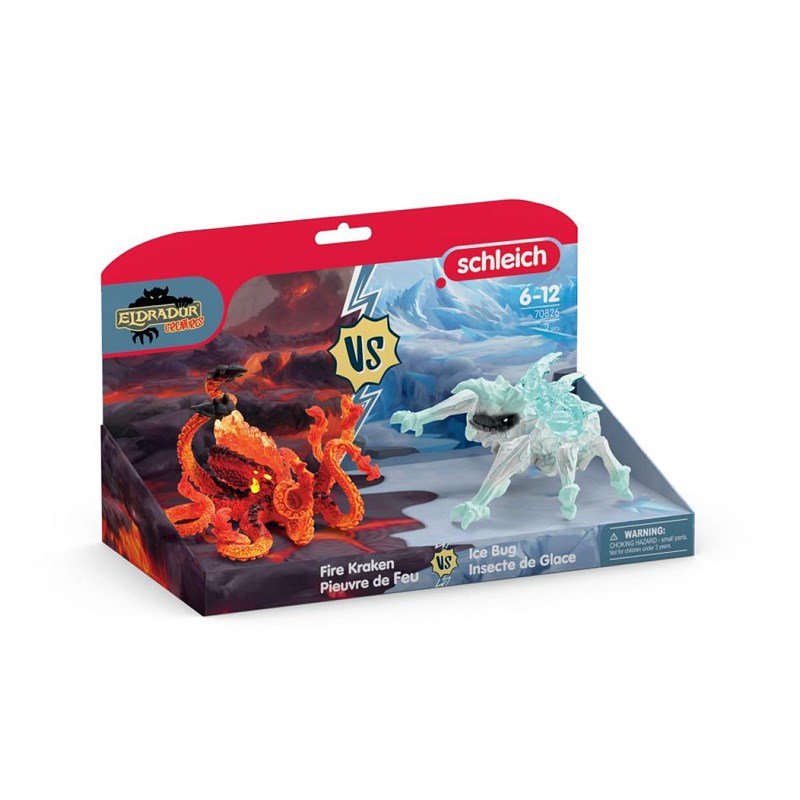 Pieuvre de lave vs insecte de glace