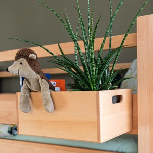 Boîte de rangement lit destyle naturel