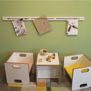 Etagère 120cm ziggy blanc