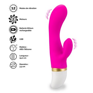 Vibromasseur rechargeable lovely