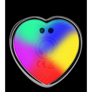Masseur bijou cœur vibrant et lumineux