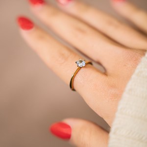 Bougie bijou bague cristal swarovski