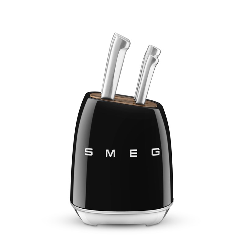 Bloc de 6 couteaux inox noir