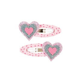 Barettes fiebe - ruban avec coeur