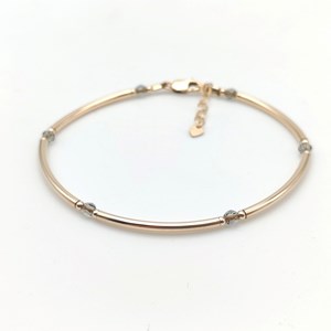 Bracelet louxor cristal et gold filled