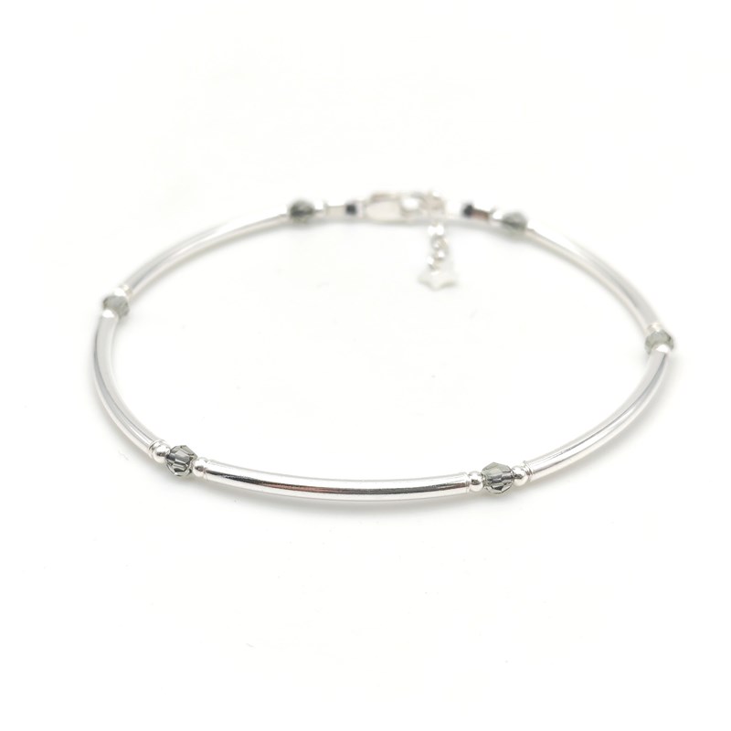 Bijouterie Jk - Bracelet louxor cristal et argent