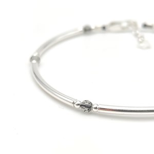 Bracelet louxor cristal et argent