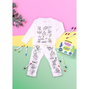 Pyjama a colorier super hero 4-6 ans