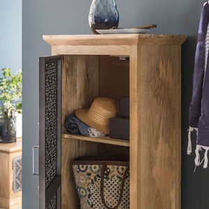 Meuble de rangement en bois de manguier