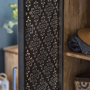 Meuble de rangement en bois de manguier