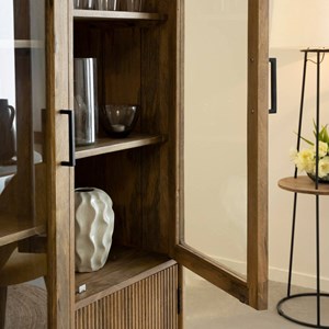 Vitrine haute en bois de de manguier joy