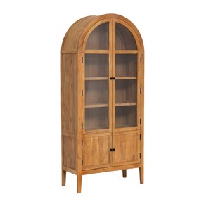 Vitrine en bois d'acacia 4 portes jo