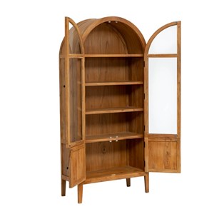 Vitrine en bois d'acacia 4 portes jo