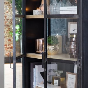 Vitrine haute en métal locker