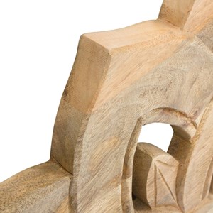 Tête de lit lotus en bois sculpté 160 cm