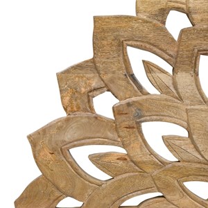 Tête de lit lotus en bois sculpté 160 cm