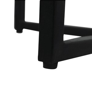 Console demi-lune en marbre et métal