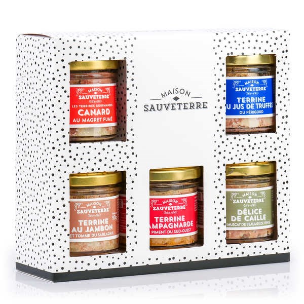 Assortiment de 5 terrines du sud-ouest