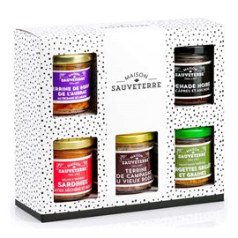 Coffret de 5 terrines à tartiner
