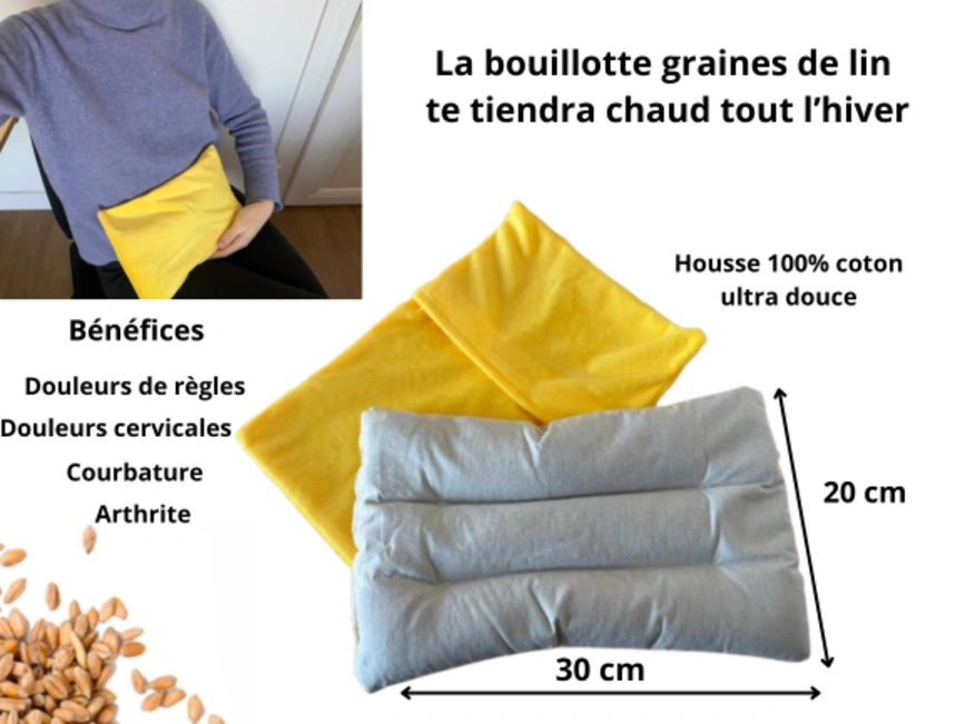 Bouillotte sèche graines de lin | Nature & Découvertes