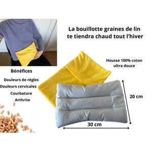 Bouillotte sèche graines de lin