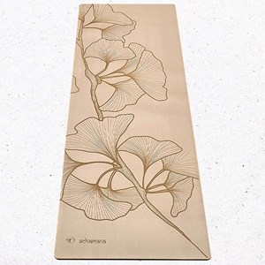 Tapis yoga latex pu 5mmx68cmx1,85m crème