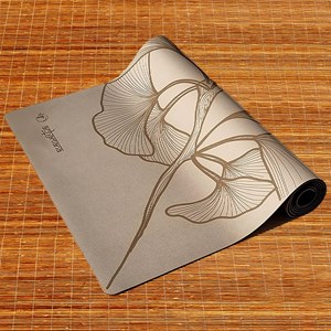 Tapis yoga latex pu 5mmx68cmx1,85m crème