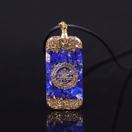 Pendentif orgone lapis-lazuli sriyantra