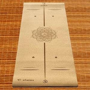 Tapis yoga liège 3 plis bodyline + sac