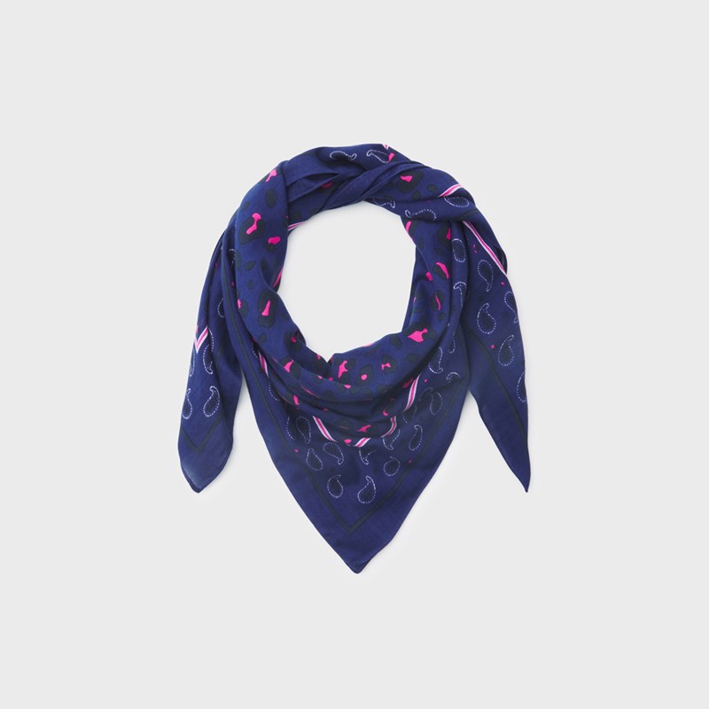 Foulard femme en coton bio jade