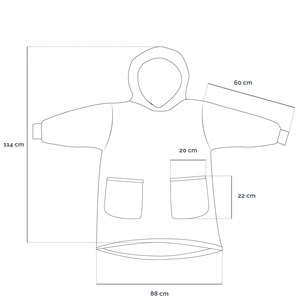 Sweat à capuche, plaid