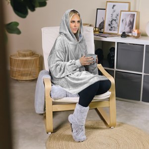 Sweat à capuche, plaid