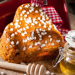 Pain d'épices - coeur au miel et sucre